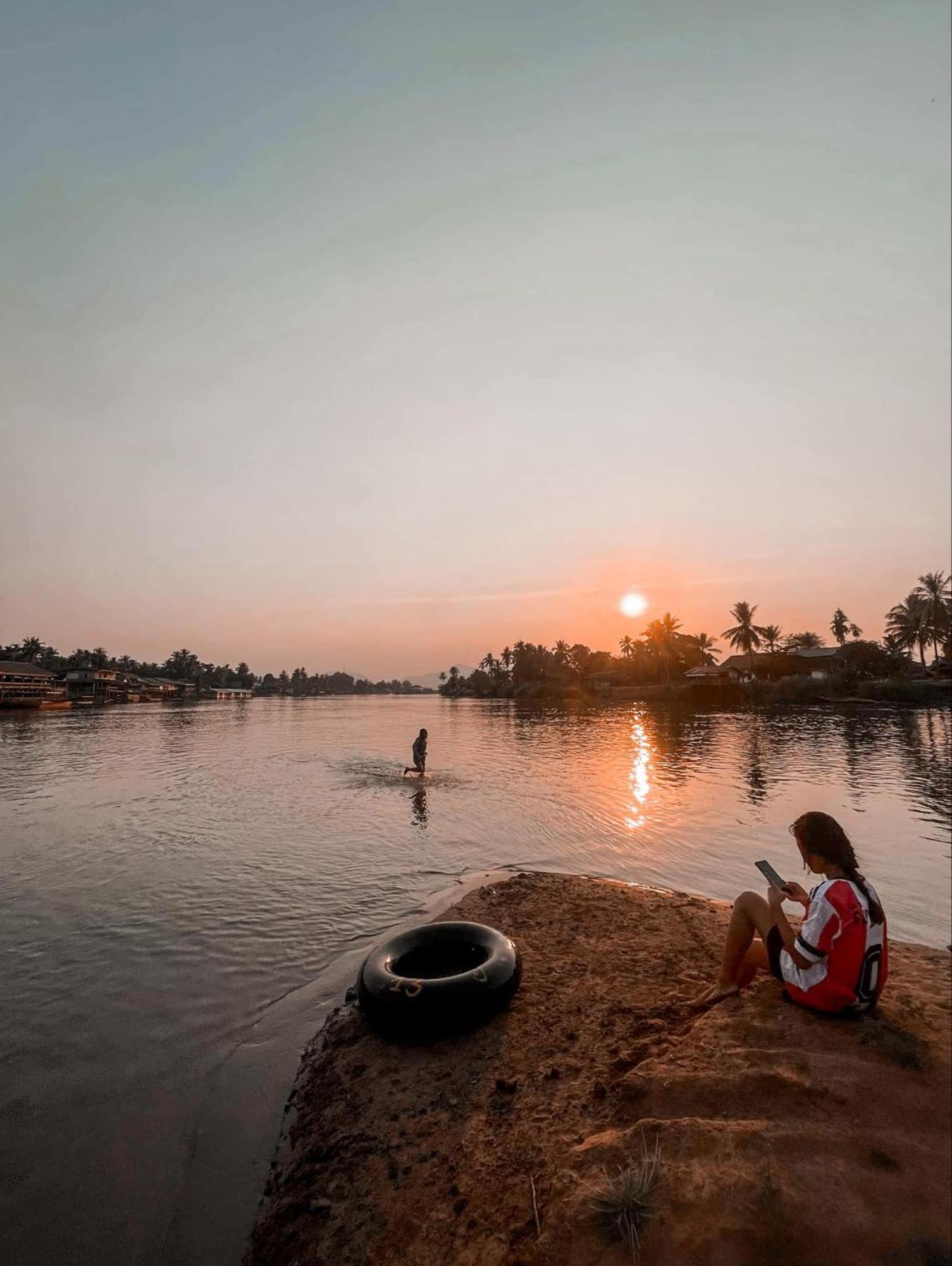 Souksanh River Bungalow Muang Không エクステリア 写真